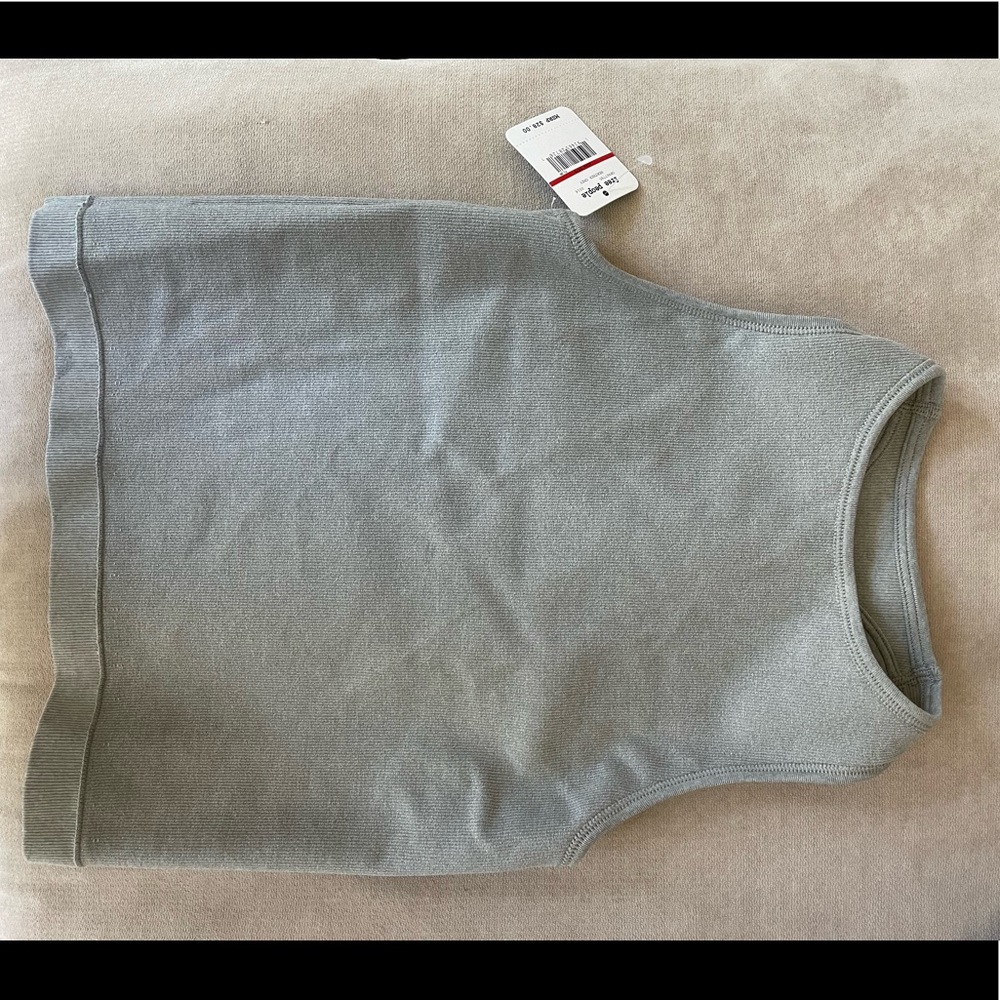 New Free People grey racerback tank